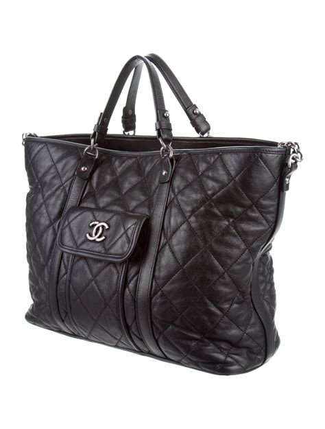 chanel biggest bag|large zipped shopping bag Chanel.